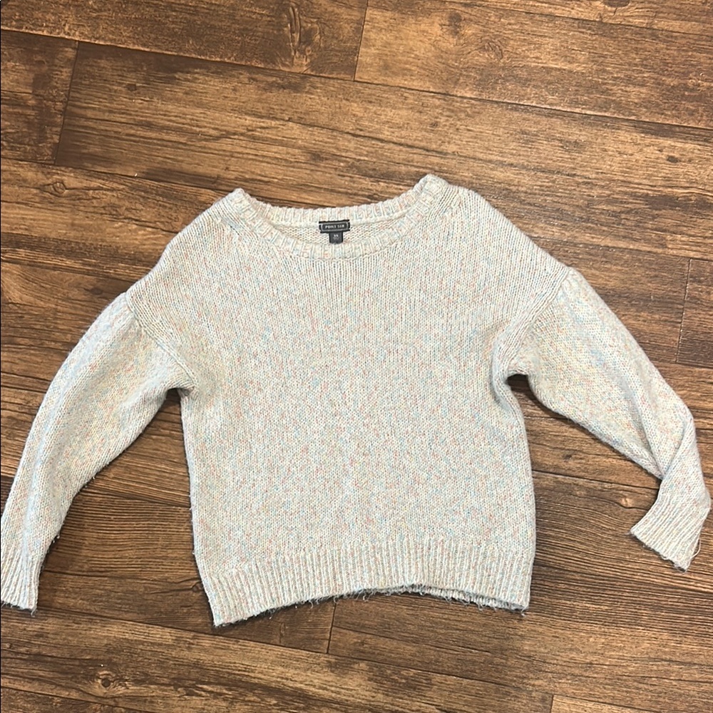 J. Crew Cream Chunky Knit Crew Neck Sweater